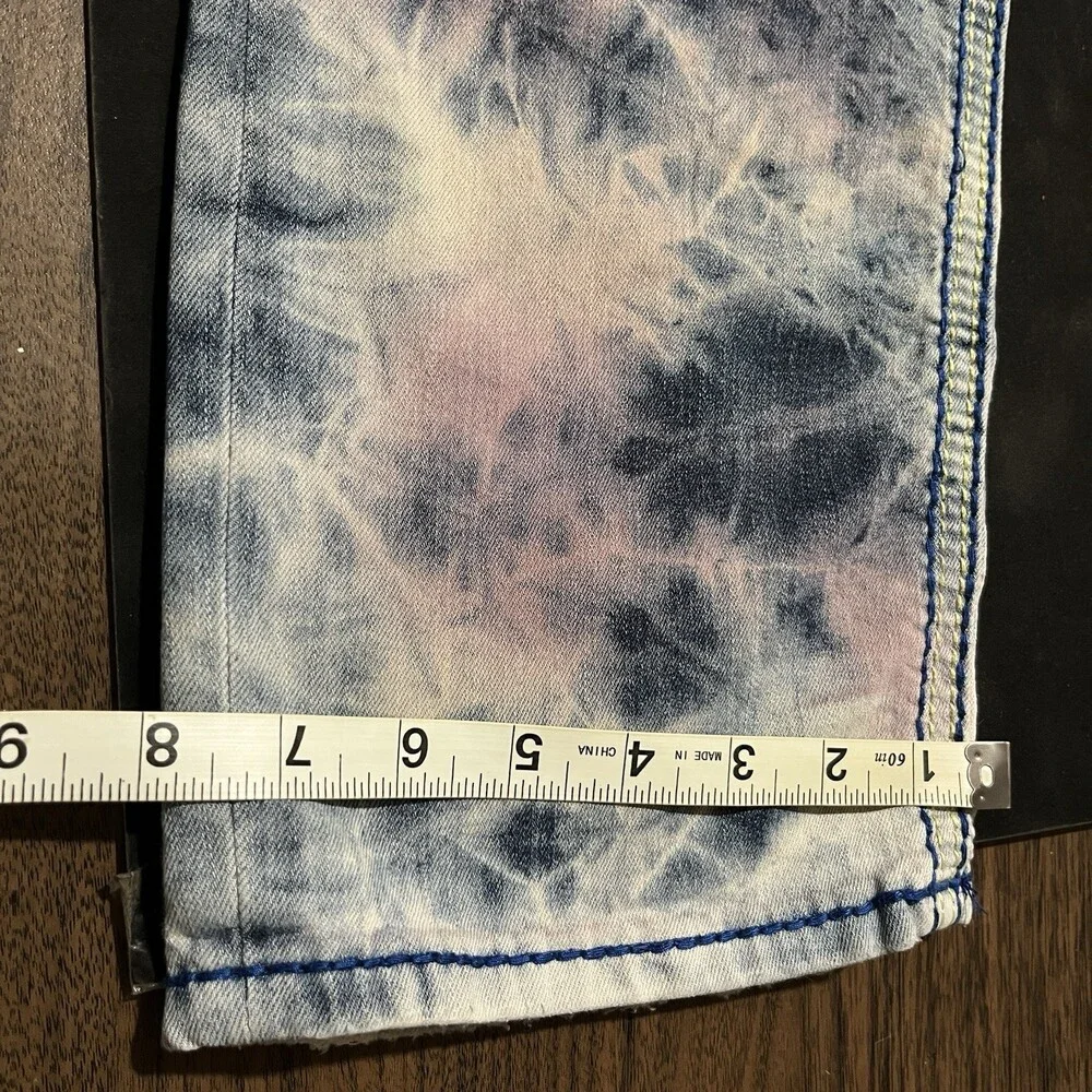 Rock Revival Jeans 38x32 Jersey Shore Tye Die Studded Hippie Biker Chopper Y2K